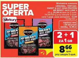 Carrefour Wołowina suszona Original, Teriyaki, Sweet Hot High Protein oferta
