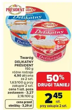 Carrefour Twaróg Delikatny oferta