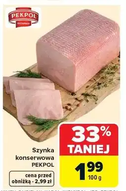 Carrefour Szynka konserwowa oferta