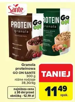 Carrefour Granola proteinowa Go On oferta