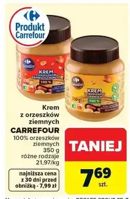Carrefour Krem z orzeszków ziemnych chrupki oferta