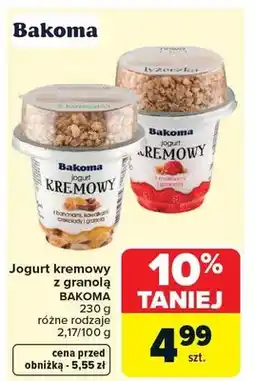Carrefour Jogurt kremowy z granoją różne rodzaje oferta