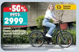 Biedronka Rower elektryczny damski AMAK00012 koła 26 oferta