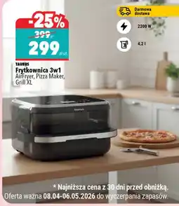 Biedronka Frytkownica 3w1 AirFryer, Pizza Maker, Grill XL oferta