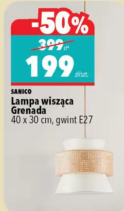Biedronka Lampa wisząca Sanico Grenada, 40 x 30 cm, gwint E27 oferta
