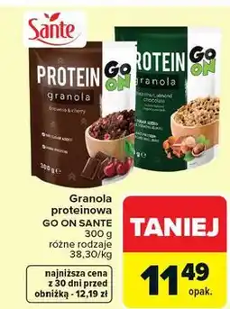 Carrefour Granola czekoladowa z orzechami Sante Go On! Protein oferta
