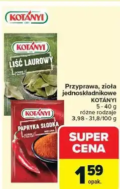 Carrefour Papryka słodka mielona Kotanyi oferta