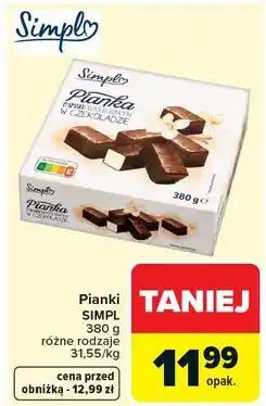 Carrefour Pianka w czekoladzie waniliowa Simpl oferta
