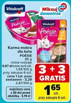 Carrefour Junior kurczk w sosie Vitakraft Poesie Deli Sauce oferta