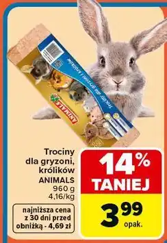 Carrefour Trociny dla gryzoni Animals oferta