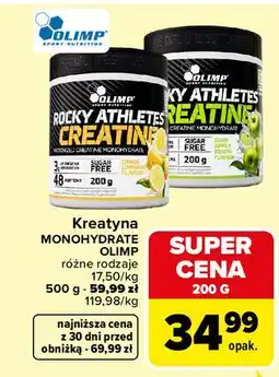 Carrefour Kreatyna jabłkowa Olimp oferta