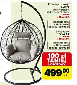 Carrefour Fotel wiszący 2-osobowy amber oferta