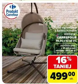 Carrefour Fotel wiszący z baldachimem Carrefour oferta