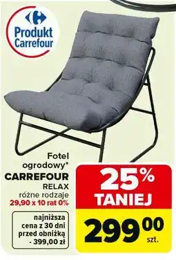 Carrefour Fotel ogrodowy relax Carrefour oferta