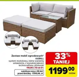 Carrefour Zestaw mebli ogrodowych kamill oferta