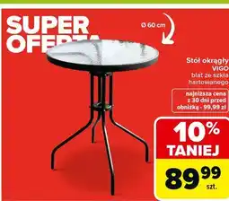 Carrefour Stół vigo 60 cm Ołer oferta