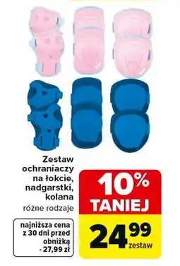 Carrefour Zestaw ochraniaczy na łokcie, kolana i nadgarstki oferta
