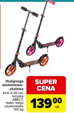 Carrefour Hulajnoga aluminiowo stalowa śr. 200 mm oferta