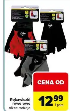 Carrefour Rękawiczki rowerowe xl Dunlop oferta