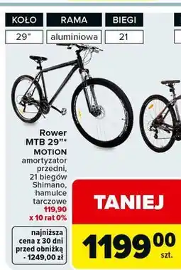 Carrefour Rower mtb motion 29 oferta