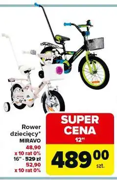 Carrefour Rowerek dziecięcy miravo 16 oferta