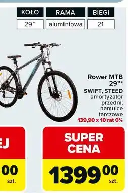 Carrefour Rower steed 29 Mtb oferta