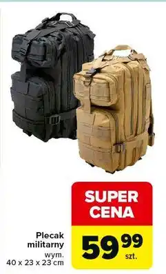 Carrefour Plecak militarny 40 x 23 cm oferta