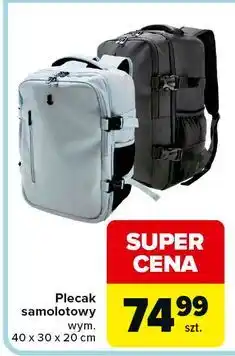 Carrefour Plecak samolotowy 40 x 30 20 cm oferta