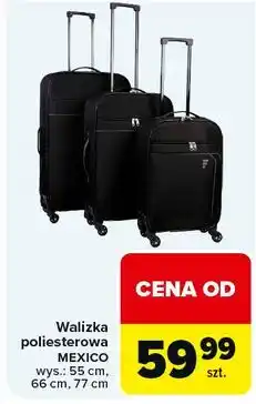 Carrefour Walizka poliestrowa mexico 77 cm oferta