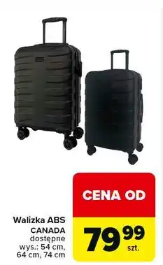 Carrefour Walizka abs canada 74 cm oferta