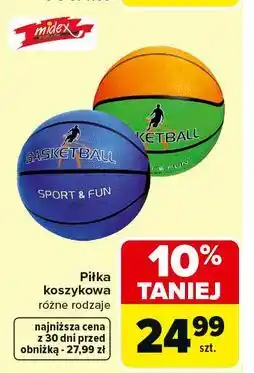 Carrefour Piłka do koszykówki Midex oferta