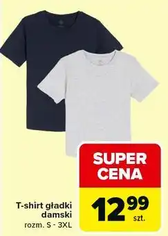 Carrefour T-shirt damski gładki oferta