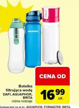 Carrefour Butelka filtrująca wodę z wkładem 600 ml różowa Brita oferta