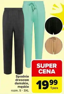 Carrefour Spodnie dresowe męskie oferta