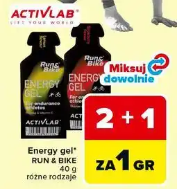 Carrefour Żel energetyzujący run & bike truskawkowy Activlab oferta