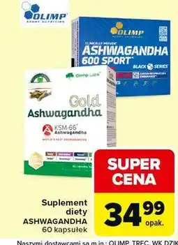Carrefour Ashwagandha w kapsułkach Olimp Sport Nutrition 600 oferta