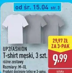ALDI T-shirt męski, 3 szt oferta
