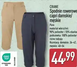ALDI CRANE Spodnie rowerowe capri damskie/męskie oferta