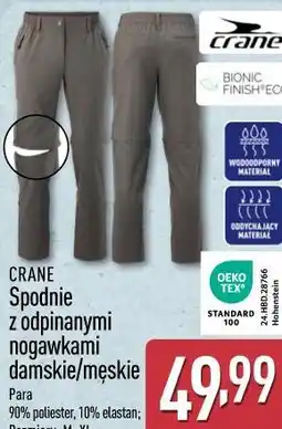 ALDI CRANE Spodnie z odpinanymi nogawkami damskie/męskie oferta