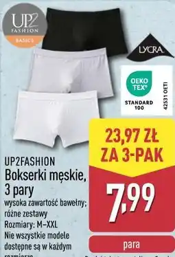 ALDI UP2FASHION Bokserki męskie, 3 pary oferta