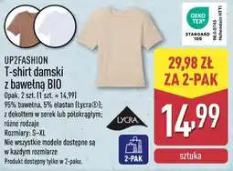 ALDI T-shirt damski z bawełną BIO UP2FASHION oferta