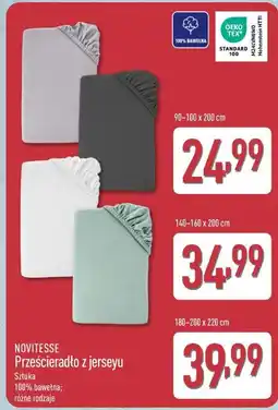 ALDI Prześcieradło z jerseyu NOVITESSE oferta