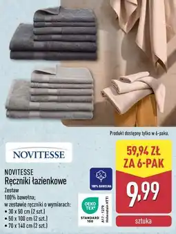 ALDI Ręczniki łazienkowe NOVITESSE oferta