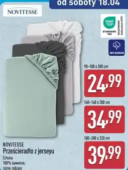 ALDI NOVITESSE Prześcieradło z jerseyu oferta