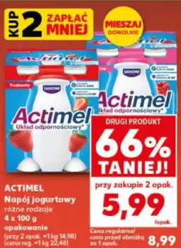Kaufland ACTIMEL Napój jogurtowy różne rodzaje 4 x 100 g opakowanie oferta