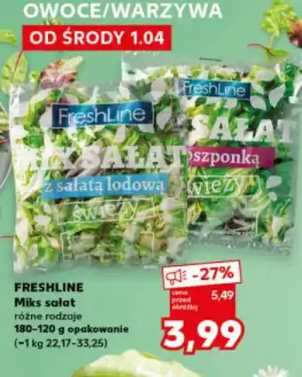 Kaufland FRESHLINE Miks sałat oferta