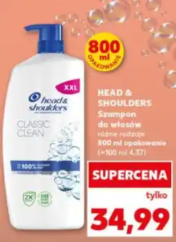 Kaufland HEAD & SHOULDERS Szampon do włosów różne rodzaje 800 ml opakowanie oferta