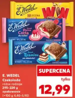 Kaufland E. WEDEL Czekolada różne rodzaje 295-220 g opakowanie oferta