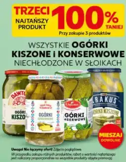 Kaufland WSZYSTKIE OGÓRKI KISZONE I KONSERWOWE NIECHŁODZONE W SŁOIKACH oferta