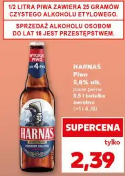 Kaufland HARNAŚ Piwo 5,8% alk. jasne pełne 0,5 l butelka oferta